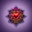 Placeholder: beautiful mockap graphic sifi ,colorful ,artistic, math,nice 3d fractal recursive art with love heart symbole