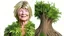 Placeholder: hybrid of human that looks like martha stewart as a tree