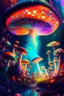 Placeholder: A colorful and dreamy picture, a world full of magic mushrooms