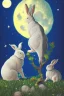 Placeholder: Two rabbits in the moon