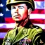 Placeholder: Ultra detailed fullbody Portrait in oil on canvas of Lieutenant Audie Murphy with armor,helmet,extremely detailed digital painting,ultrarealistic skin,intense stare, extremely detailed face, crystal clear eyes, mystical colors ,perfectly centered image, perfect composition, rim light, beautiful lighting,masterpiece ,8k, stunning scene, raytracing, anatomically correct, in the style of Simon Bisley and Ohrai Noriyoshi and robert e howard and Steve Jung and Wizyakuza and uncannyknack.
