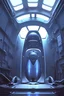 Placeholder: a look from the inside of a biomechanic alien submarine, hyper realism, photo realism, realistic lighting, realistic color grading