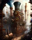 Placeholder: A highly detailed, steampunk-inspired illustration of an industrial factory, complete with elaborate gears, pipes, and machinery, juxtaposed against the backdrop of a Victorian cityscape, showcasing the fusion of old and new design elements.