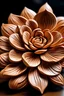 Placeholder: A flower carved in wood with large few petals