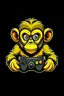 Placeholder: make a YouTube channel logo of a monkey with a Xbox controller