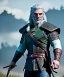 Placeholder:  Geralt of rivia toddler, full body, dramatic lighting, hyper realistic,