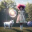 Placeholder: Ultra realistic circus scene. Sweet big hair monster. Child’s playing, smile, happy, color bubbles, smooth color, waist up view, Wes Anderson style, dark ambient, highly detailed, concept art, unreal engine 5, god rays, ray tracing, RTX, lumen lighting, ultra detail, volumetric lighting, 3d, finely drawn, high definition, high resolution.