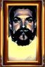 Placeholder: The biggest moustache in the world in sepia with vignette and a gold frame