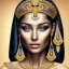 Placeholder: cleopatra natural realistic skin face symmetrical, pyramids, meditation, dark background, 8k quality,tattoo.