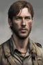 Placeholder: early 30s male, walking dead survivor, ex-soldier, brown hair