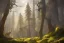 Placeholder: forest trees sunshine mountains