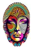 Placeholder: psychedelic human face high detailed vector
