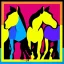 Placeholder: horses pop art