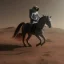 Placeholder: Riding horse astronaut mars