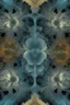 Placeholder: [asymmetric fractal art: Mandelbulb 3d] Diptych with his synthography and my fractal [Shattered Image, Shot the texture and then rewound the film and double exposed from multiple patterns]
