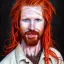 Placeholder: Portrait of Courtney Gains as a ruggedly handsome, joyful, roguish pirate, charismatic, attractive male, masculine, perfect, precisely detailed clear eyes, softly freckled face, unblemished, flawless skin; meticulously detailed multi-hued ginger carrot colored cherry fire red hair; fantasy, intricate, elegant, highly detailed, digital painting, concept art, matte, sharp focus, illustration, art by artgerm and greg rutkowski and alphonse mucha