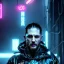 Placeholder: Actor, tom hardy, replicant man, blade runner style, rain, fog, neon ambient, gradient color, clean skin, circuits, latex coat, cyber punk, neon, tubes, portrait, studio photo, unreal engine 5, smooth color, 16 bit, god lights, ray tracing, RTX, lumen lighting, ultra deatail, volumetric lighting, 3d, finely drawn, hd.