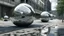 Placeholder: Amorphous urban spherifications with reflective textures that allow creating new relationships with the real static urban environment