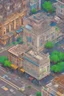 Placeholder: detailed pixel art illustration of a mid-rise building in San Francisco, by eBoy studio, in the style of pixorama, detailed coloring, detailed, lots of people, sunny day, busy neighborhood