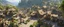 Placeholder: A busy market in a beautiful surreal sunny countryside scene with distant hills, many conjoining intricate characterful dwellings (designed by Esher) with walkways & stairways, many paths, waterfalls & a waterwheel : ultra high detail, photorealistic, epic cinematic, 8K, Large depth of field
