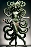 Placeholder: Gorgon medusa in full height, dancing