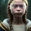 Placeholder:  Greta Thunberg portraitfae, sidhe, ominous, nature, orchids, dnd character portrait, intricate, oil on canvas, insanely detailed, 16k resolution, retroanime style, perfect eyes, round pupil, cinematic smooth, intricate detail , soft smooth lighting, soft pastel colors, painted Renaissance style