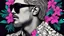 Placeholder: a man wearing sunglasses and a floral shirt, high quality portrait, editorial photograph, cool face, beksinsky, official artwork, enes dirig, nekro petros afshar, neon operator, sythwave, editorial image, atmoshperic, deiv calviz, near future, very high contrast, profile image, cool looking, wearing shades