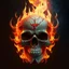 Placeholder: fiery skull