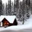 Placeholder: December outside snow wilderness cozy house