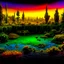 Placeholder: Photoraph of an odd swamp landscape with odd beings surreal abstract Max Ernst style, 120mm photography, sharp focus, 8k, 3d, very detailed, volumetric light, grim, fine art, very colorful, ornate, F/2.8, insanely detailed and intricate, hypermaximalist