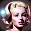Placeholder: Realistic image portrait, sweet Marylin Monroe, blonde woman, grunge style, long hair, glow eyes, highly detailed, unreal engine 5, ray tracing, RTX, lumen lighting, ultra detail, volumetric lighting, 3d, finely drawn, high definition, high resolution.