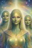 Placeholder: cosmic woman, blue skin,beautiful ufos rainbow, admiral from the future, galactic confédération, fine whole face, crystalline skin, expressive purple eyes,rainbow, smiling lips, very nice smile, costume pleiadian, Beautiful tall woman pleiadian Galactic commander, ship, perfect datailed golden galactic suit, high rank, long blond hair, hand whit five perfect detailed finger, amazing big puple eyes, mouth, high définition lips, cosmic happiness, bright colors,smile