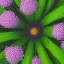 Placeholder: microphotography top-down view of a single flower, one flower, high definition, detail, HD, 8k, realistic, 3d rendering, blender, photography, fisheye, bulge, bokeh microbiology, intricate, detailed, blues, reds, yellows, greens, pinks, purples, oranges, indigos