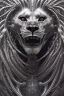 Placeholder:  lion alien, head,8 eyes, evil, 8k, finely detailed, photo realistic, HR Giger style