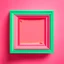 Placeholder: Square picture frame in the colors of watermelon with a light background for tubes