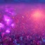 Placeholder: GIANT DANCE PARTY, FESTIVAL IN THE MOUNTAINS, MUSIC FESTIVAL, CROWD, cinematic lighting, 4k, 8k, octane render, digital concept art, extremely detailed, ambient lighting, PINK