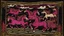 Placeholder: A dark magenta domain with winged unicorns designed in Bayeux tapestry painted by Giovanni Battista Sassi