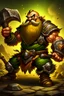 Placeholder: dwarf savage angry axes cleaver attack striking swinging chopping dual wielding two weapons mad consumed warcraft war knight soldier strong attacking furious wrath small silly fighter brawler strong brave short man with beard