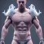 Placeholder: A man in briefs, volumetric lighting, intricate details, realistic style