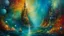 Placeholder: Impressionist painting of a surreal journey through time and space, vibrant colors blending together, influenced by Salvador Dali and Claude Monet, dream-like atmosphere, intricate details, ethereal lighting effects