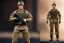 Placeholder: G.I. Joe toy doll soldier nylon Donald Trump, gun,boots, helmet, Trump face details