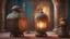 Placeholder: Ramadan Lantern with Ramadan Cannon, Beautiful and deep 3D surreal Rococo painting, highlighting its exceptional quality, 8K shot, Ultra-realistic digital painting, Beautiful portrait, Very beautiful portrait, Ultra-realistic digital art, captured with a Hasselblad medium format camera With a 100mm lens. Unmistakable, cinematic image, daylight