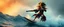 Placeholder: pirate shotgun mozart playing with his wig, looking hot and crazy on a surfboard on a big wave, through fire storm and stone