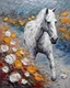 Placeholder: romantic-impressionism expressionist style oil painting,-impressionist impasto acrylic painting, thick layers of silver textured paint,ultra reality,bright colors,8k,thick white paint,silver and white,