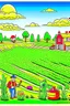 Placeholder: hand painted smart farming cartoon poster