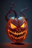 Placeholder: Demon pumpkin alien, 8k