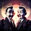 Placeholder: stan and ollie,Ambiance dramatique, dramatic lighting, volumetric lighting, hyperrealisme, 8k, high quality, lot of details, fit within portrait