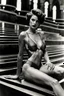 Placeholder: God, short-haired attractive woman, glamour medium format photography, imperfections, weirdness, 18-years old, best boo bs ever, beautiful , helmut newton's fantasy, female perfection, godess, lustful dream model, beauty, eva-costume