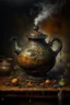 Placeholder: Living witches kettle, prize winning oil painting