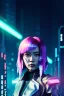 Placeholder: Blade runner portrait, Asian cyber woman:: symmetry photography, cyberpunk, pink hair, makeup, long line eye, light iris, :: latex coat :: cinematic, Ultra realistic, dark scene, soft color, highly detailed, unreal engine 5, RTX, ultra detail, 3d, finely drawn, high definition.